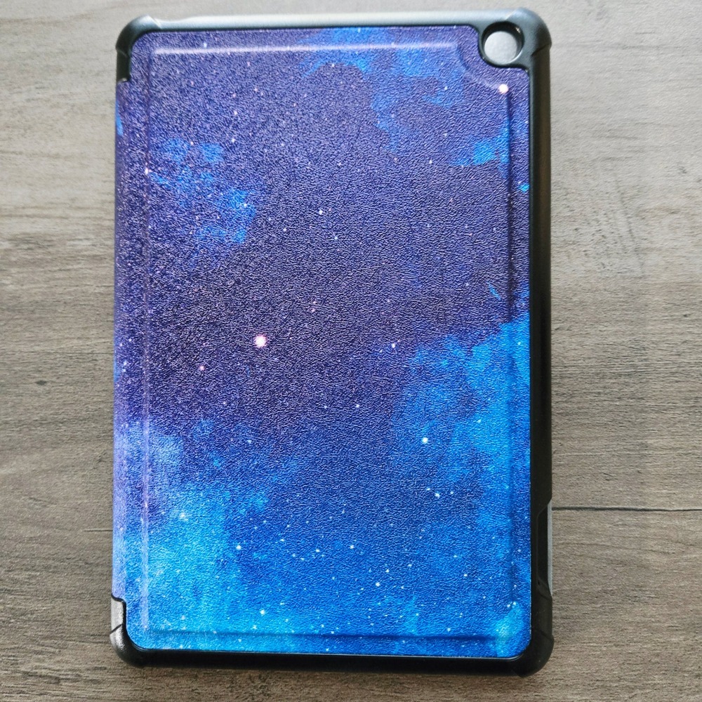 Moko Galaxy Starry Sky Case for Amazon Fire 7 2022 Tablet‎ Cover Folio